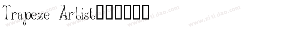 Trapeze Artist字体转换